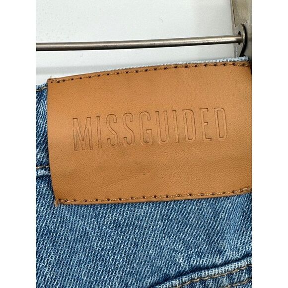 Missguided Hi Waisted Mom Jeans Womens 2T Tall High Rise Tapered Leg - Picture 5 of 10